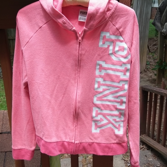PINK Victoria's Secret Tops - PINK zippered hoodie